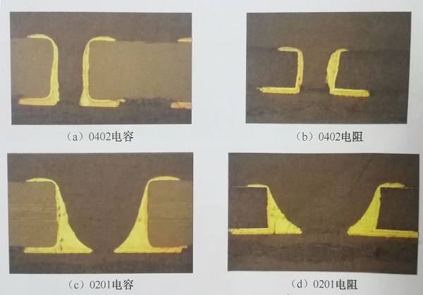 0402、0201最小焊盤間距試驗(yàn)