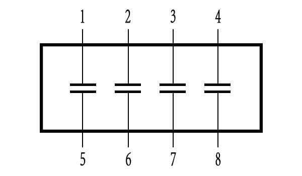 貼片排電容的內(nèi)部結(jié)構(gòu)